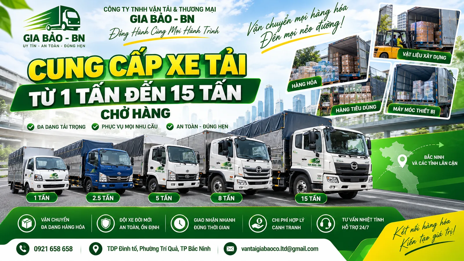 Vận Chuyển Hàng Dễ Vỡ Bằng Xe Tải Tại Bắc Ninh – Gia Bảo BN