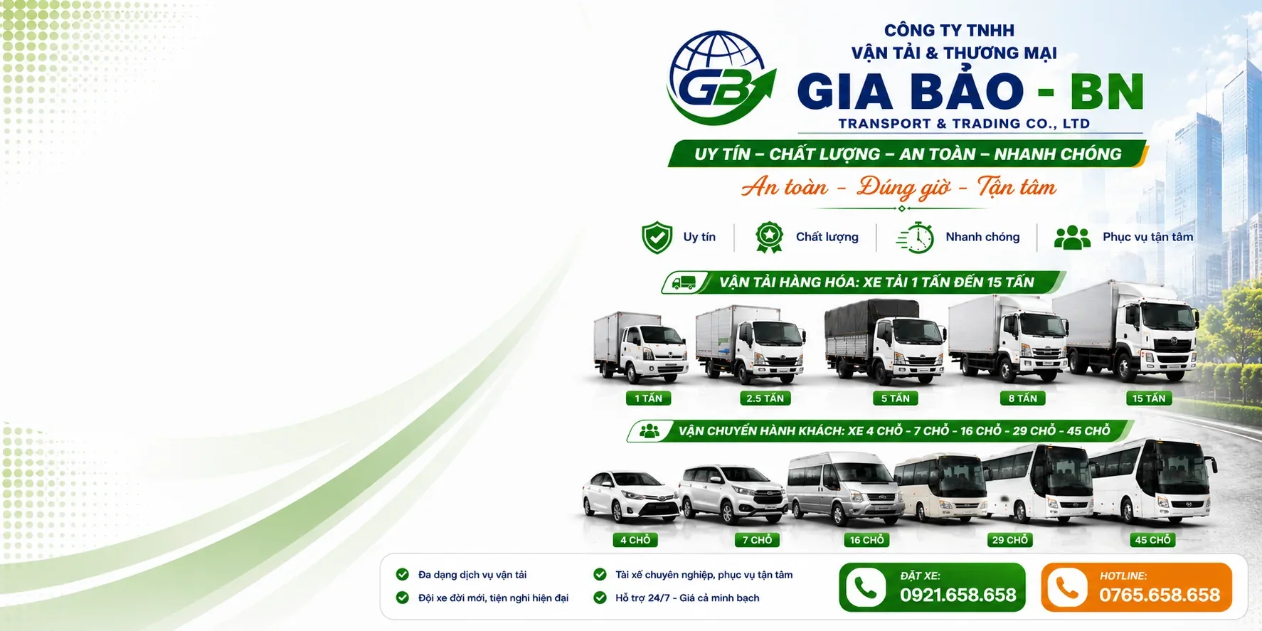 Công Ty TNHH Vận Tải & Thương Mại Gia Bảo - BN